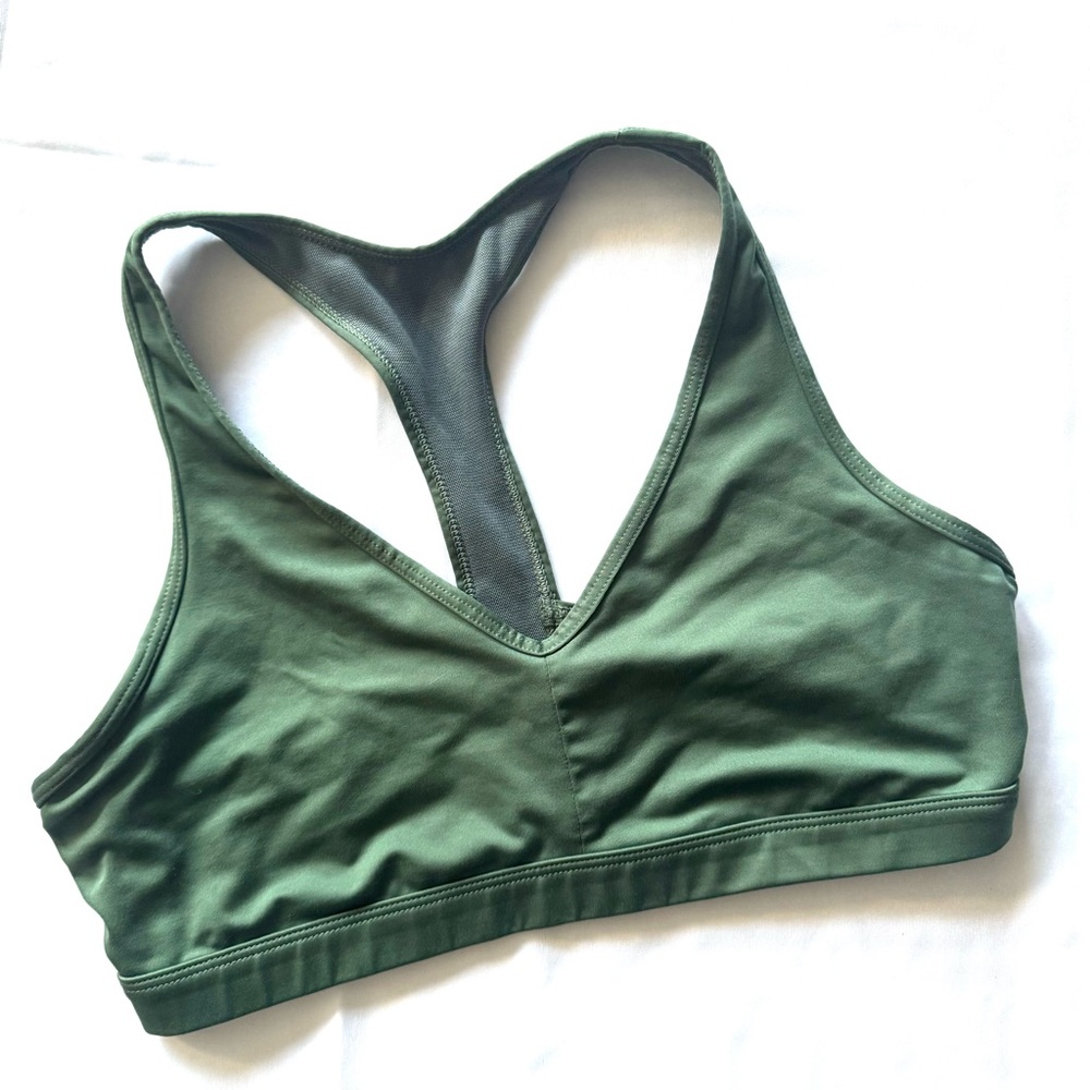 Victorias Secret VSX VS Sport Olive Army Green Sports Bra Medium